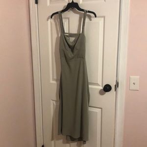 Abercrombie light green midi dress